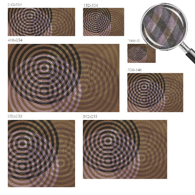Netkana fototapeta z motivom hipnotizirajočih krogov