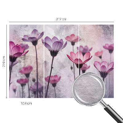 Tiskana fototapeta flis Pastelne rože