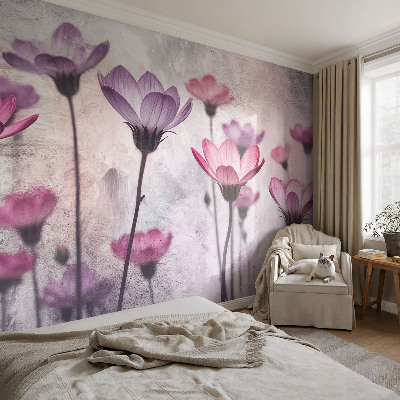 Tiskana fototapeta flis Pastelne rože