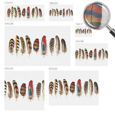 Fototapeta za dnevno sobo Barvito perje