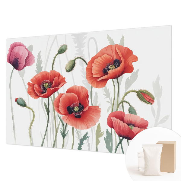 Flis fototapeta za otroško sobo Rdeči maki