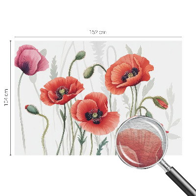 Flis fototapeta za otroško sobo Rdeči maki