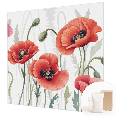 Flis fototapeta za otroško sobo Rdeči maki