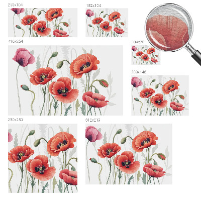 Flis fototapeta za otroško sobo Rdeči maki