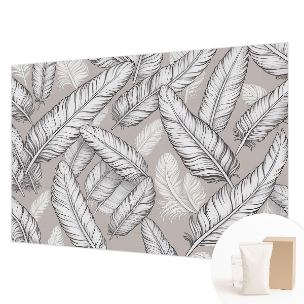 Stenska dekoracija fototapeta Nežno perje