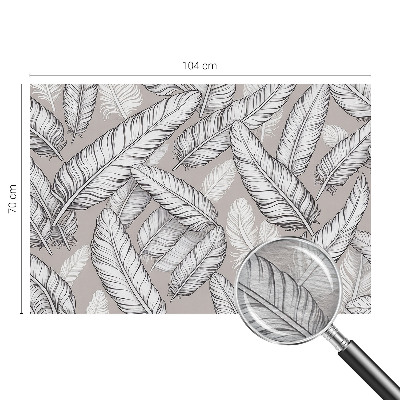 Stenska dekoracija fototapeta Nežno perje