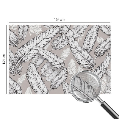 Stenska dekoracija fototapeta Nežno perje