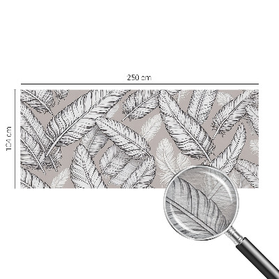 Stenska dekoracija fototapeta Nežno perje