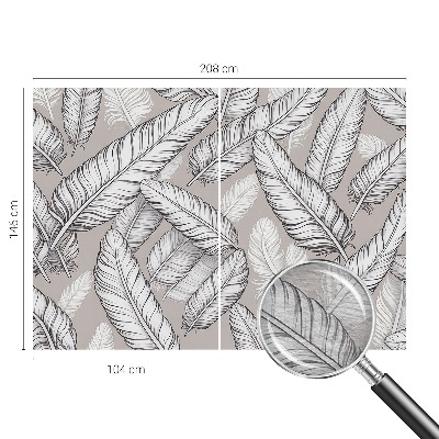 Stenska dekoracija fototapeta Nežno perje