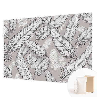 Stenska dekoracija fototapeta Nežno perje