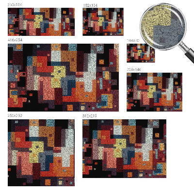 Foto tapeta Barvite oblike