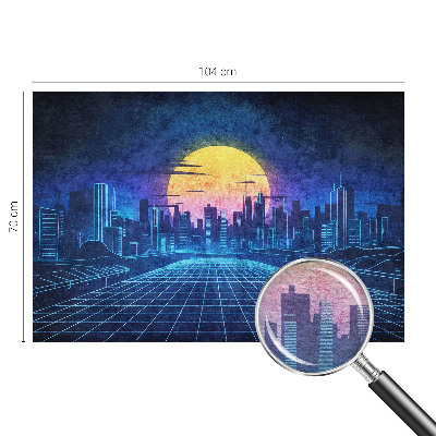 Netkana fototapeta Futuristična pokrajina