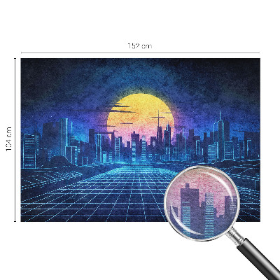 Netkana fototapeta Futuristična pokrajina