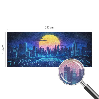 Netkana fototapeta z motivom futuristične pokrajine