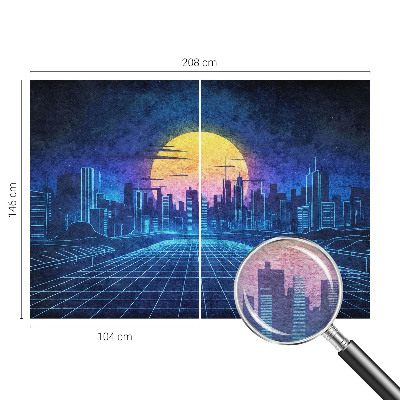 Netkana fototapeta Futuristična pokrajina