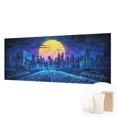 Netkana fototapeta Futuristična pokrajina