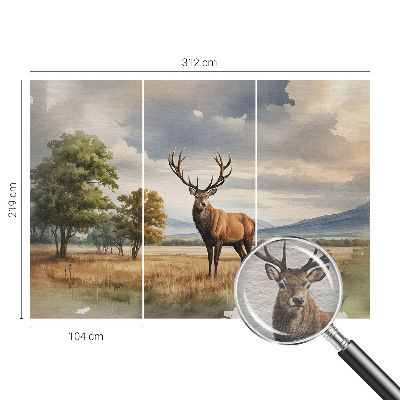 Tiskana fototapeta flis Veličastni jelen