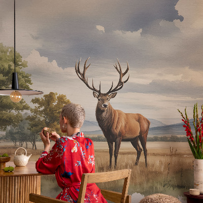 Tiskana fototapeta flis Veličastni jelen
