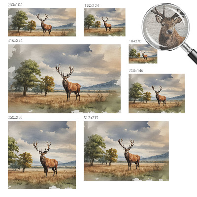 Tiskana fototapeta flis Veličastni jelen