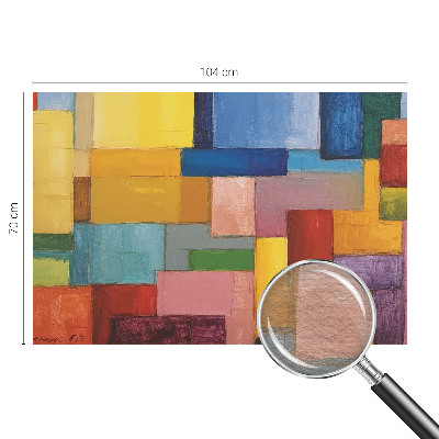 Fototapeta za dnevno sobo Barvni pravokotniki