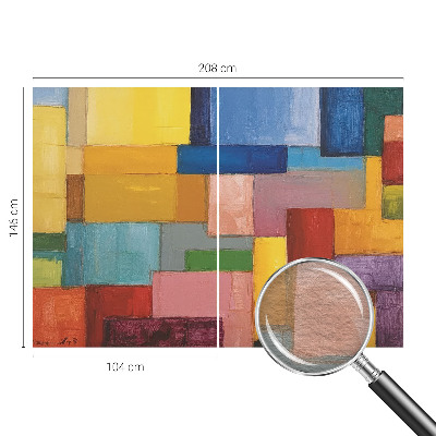 Fototapeta za dnevno sobo Barvni pravokotniki