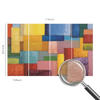 Fototapeta za dnevno sobo Barvni pravokotniki