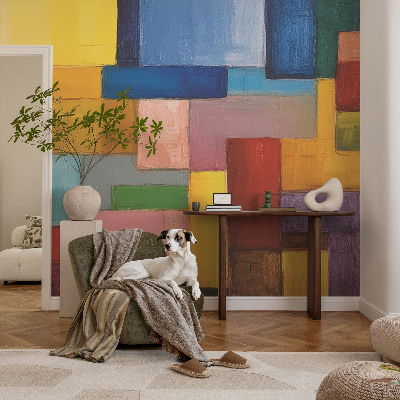 Fototapeta za dnevno sobo Barvni pravokotniki