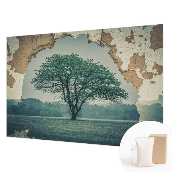 Moderna fototapeta z motivom osamljenega drevesa