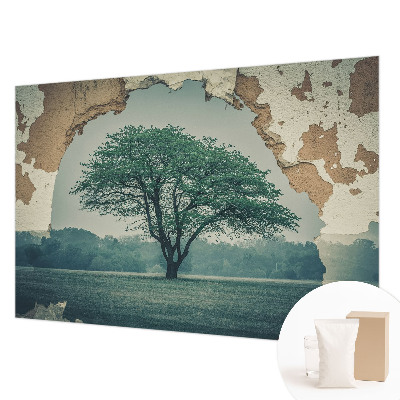 Moderna fototapeta z motivom osamljenega drevesa
