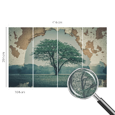 Moderna fototapeta z motivom osamljenega drevesa