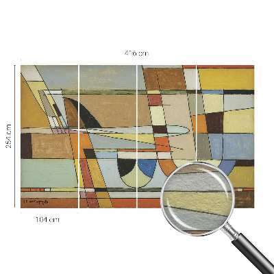 Fototapeta po meri z geometrijskim vzorcem za eleganten, usklajen videz