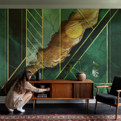 Stenska dekoracija fototapeta z motivom geometrijske napetosti