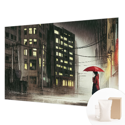Fototapeta z motivom deževnega mesta