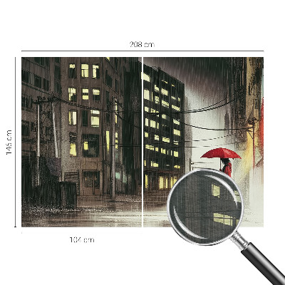 Fototapeta Deževno mesto