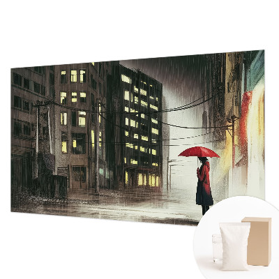 Fototapeta z motivom deževnega mesta