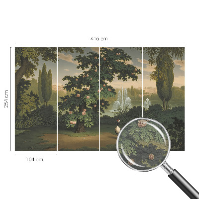 Tiskana fototapeta flis Naravni vrt