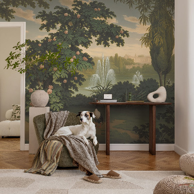 Tiskana fototapeta flis z motivom naravnega vrta