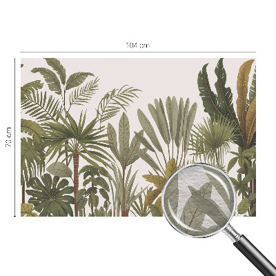 Stenska fototapeta flis Eksotični listi