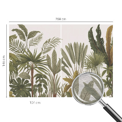 Stenska fototapeta flis Eksotični listi