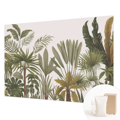 Stenska fototapeta flis Eksotični listi