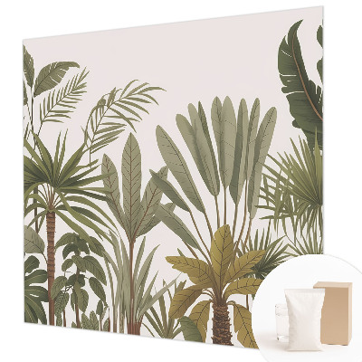 Stenska fototapeta flis Eksotični listi