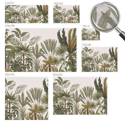 Stenska fototapeta flis Eksotični listi