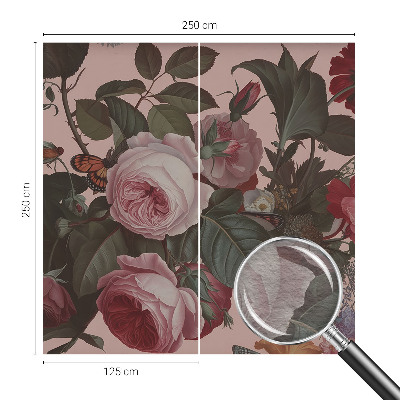 Flis fototapeta za otroško sobo Cvetlična eleganca