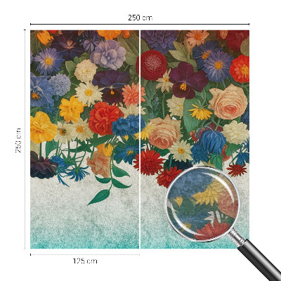 Dekorativna fototapeta Barvite rože