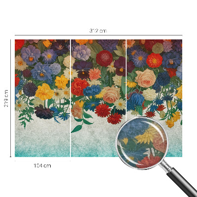 Dekorativna fototapeta Barvite rože