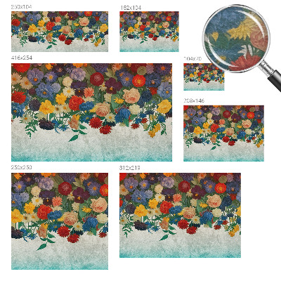 Dekorativna fototapeta Barvite rože