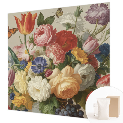 Fototapeta s tiskom Rože in metulji