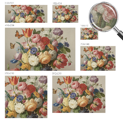 Fototapeta s tiskom Rože in metulji