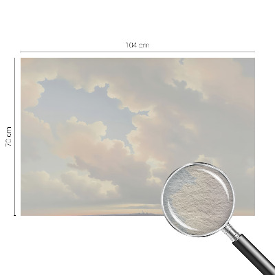 Stenska dekoracija fototapeta s pastelno nebo