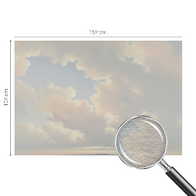 Stenska dekoracija fototapeta s pastelno nebo